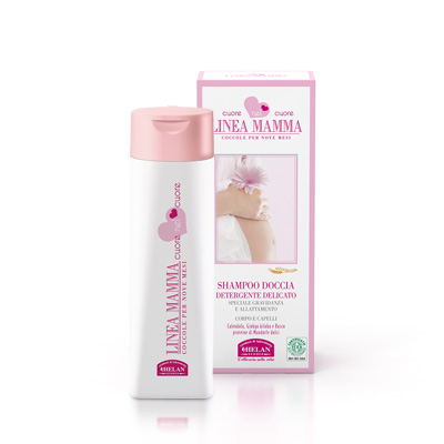 Linea mamma bath & shower gel x 200ml - delicate cleanser for body & hair - special for pregnancy & breastfeeding by helan, , medium