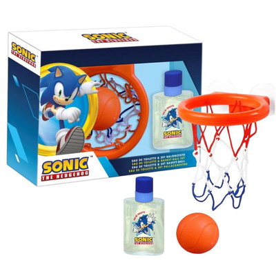 Lorenay sonic the hedgehog eau de toilette + basket  ball set