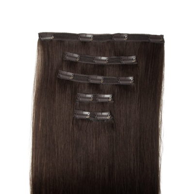 Clip in 5 pcs classic 50-52cm 2/coffee bean
