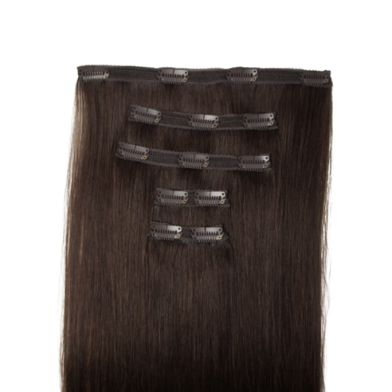 Clip in 5 pcs classic 50-52cm 2/coffee bean, , medium image number null