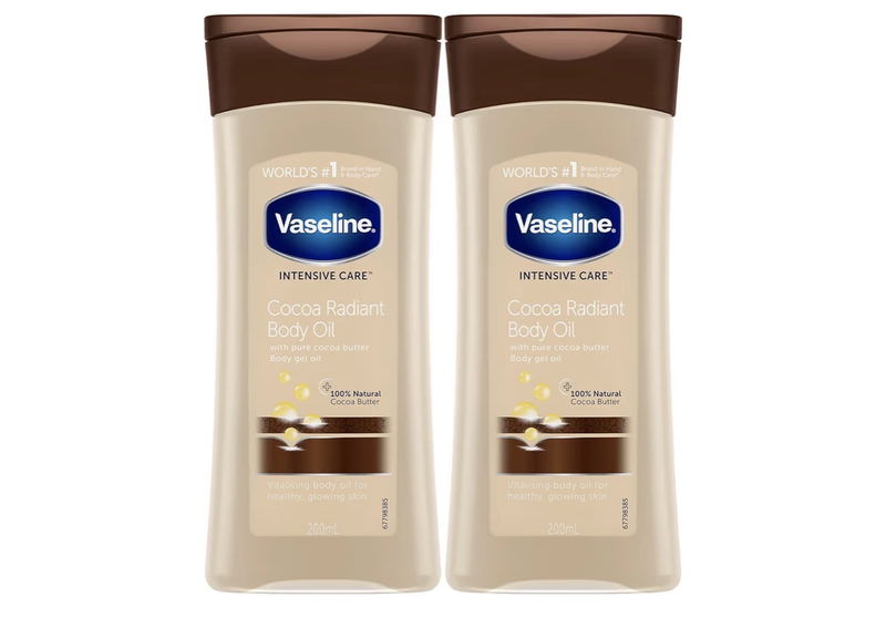 Vaseline total moisture cocoa radiant body gel oil-null