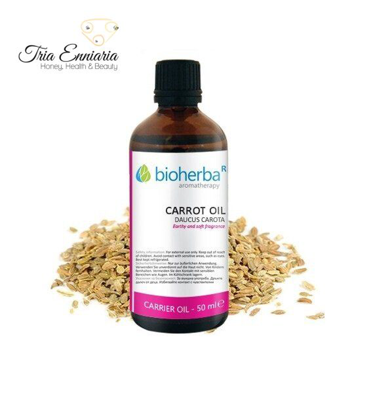 Carrot oil, daucus carota sativa seed oil, 50ml, bioherba, , medium-null