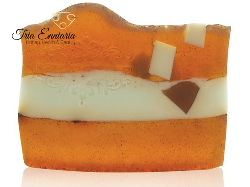 Coffee and mint, handmade glycerin soap, 120 g, bioherba, , medium-null