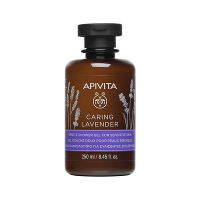 Apivita caring lavender Gentle shower gel for sensitive skin x 250ml, , medium