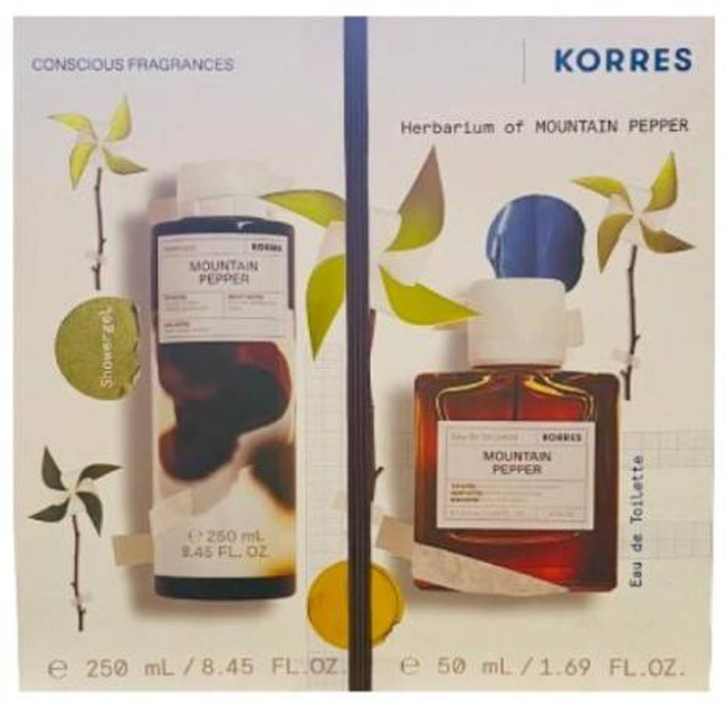 Korres mountain pepper edt 50ml & shower gel 250ml image number null