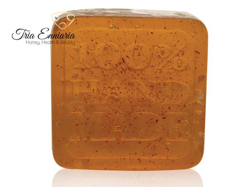 Strawberry leaf, handmade glycerin soap, 60 g, bioherba, , medium-null