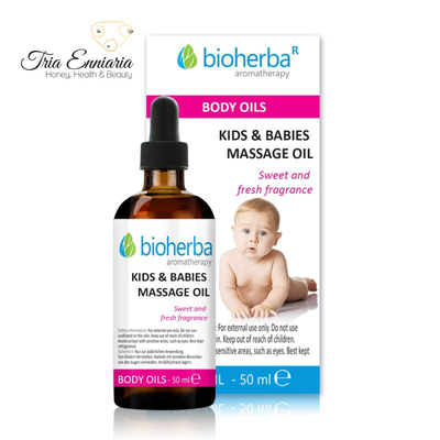 Kids and babies massage oil, 50 ml, bioherba