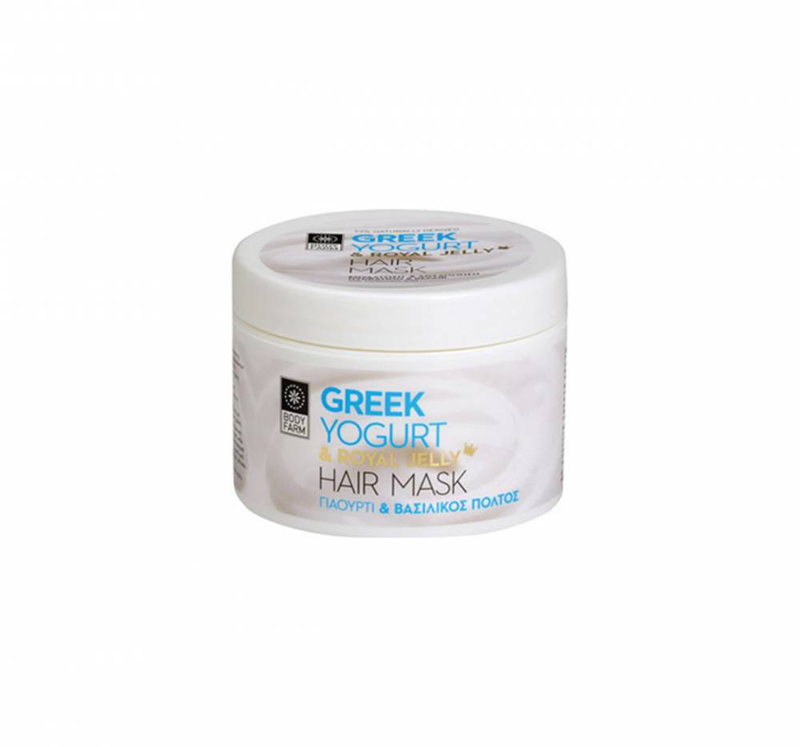 Product image: Bodyfarm greek yoghurt & royal jelly hair mask for dry & damaged hair 200ml-null