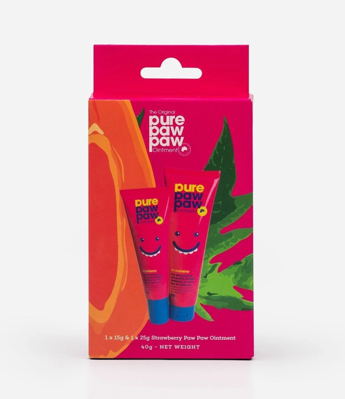Pure paw paw ointment strawberry 25gr & 15gr set of 2pc image number null