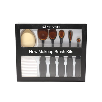 Makeup sponge and brush set