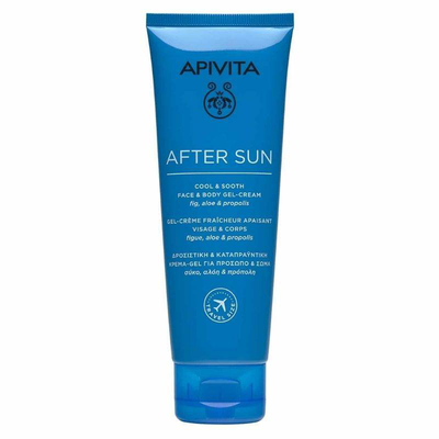 Apivita after sun cool & sooth face & body gel cream x 100ml, , medium