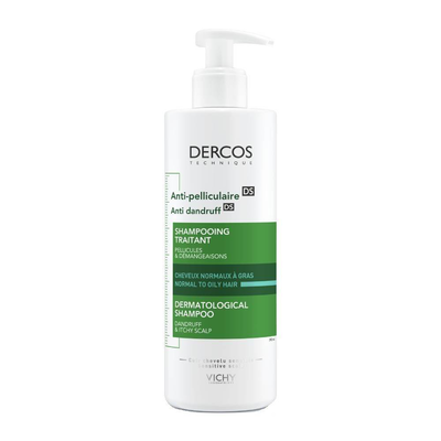 Vichy dercos anti-dandruff shampoo, for normal to oily hair. Suitable for danndruff& itchy scalp 390ml, , medium