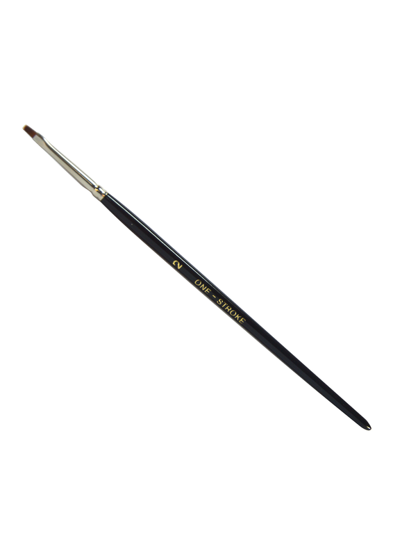 One stroke wooden handle brush no.2 ( sable hair ), , medium-null