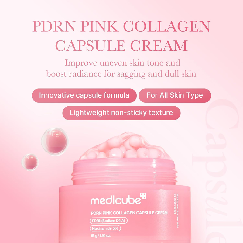 Medicube &ndash; PDRN Pink Collagen Capsule Cream &ndash; 55g, , medium-null