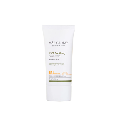 Mary & may cica soothing sun cream SPF50+ pa++++ 50ml, , medium