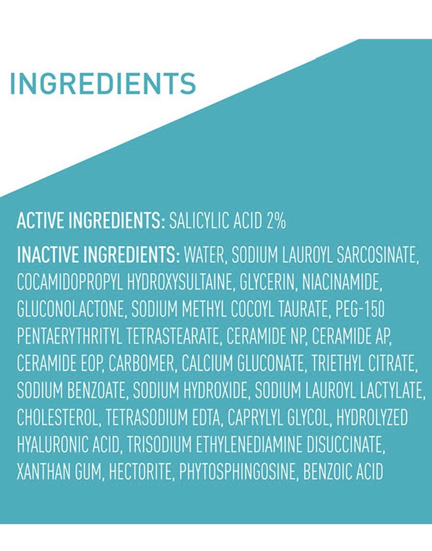 Cerave acne control cleanser, 2% salicylic acid treatment formulated with niacinamide + ceramides + oil absorbing clay, Gentle face wash helps clear & prevent acne, fragrance free, 16 ounce-null