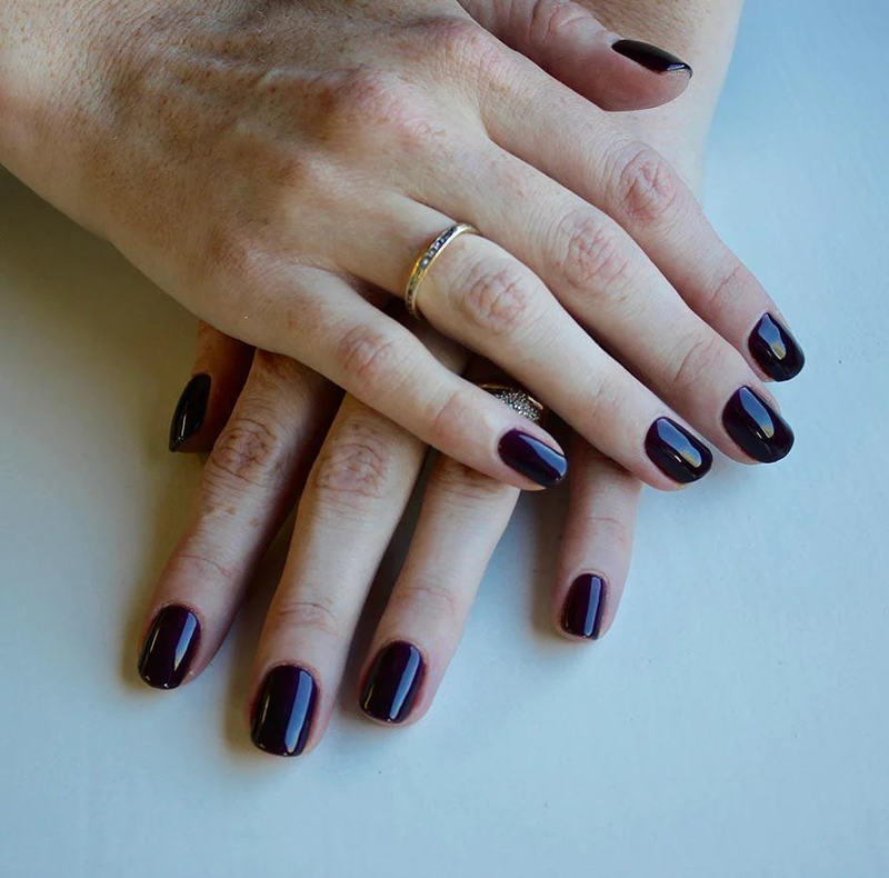 No.2031 black aubergine nail polish, , medium-null