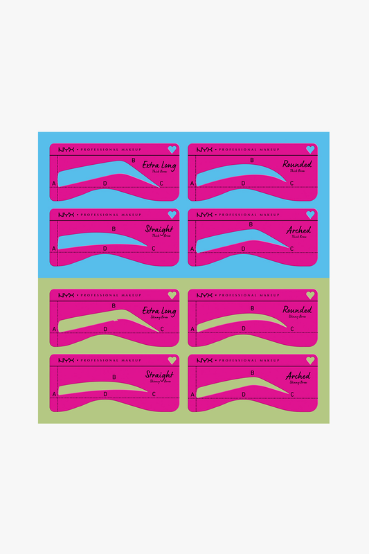 Zero to brow stencil for skinny brows, , medium image number null