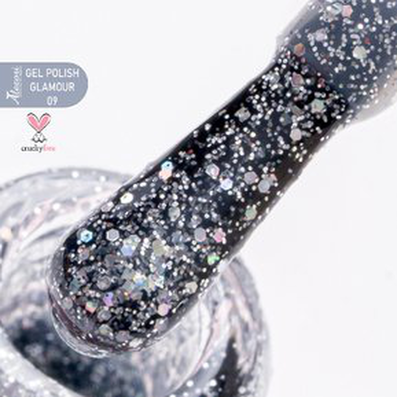 Product image: Gel polish glamour 09 (№730_glitter) 15ml., , medium-null