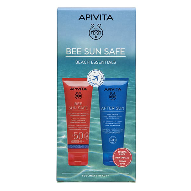 Apivita bee sun safe set &mu;&epsilon; &epsilon;&nu;&upsilon;&delta;&alpha;&tau;&iota;&kappa;ό &alpha;&nu;&alpha;&zeta;&omega;&omicron;&gamma;&omicron;&nu;&eta;&tau;&iota;&kappa;ό &gamma;&alpha;&lambda;ά&kappa;&tau;&omega;&mu;&alpha; &pi;&rho;&omicron;&sigma;ώ&pi;&omicron;&upsilon;/&sigma;ώ&mu;&alpha;&tau;&omicron;&sigmaf; SPF50 100 ml & after sun &delta;&rho;&omicron;&sigma;&iota;&sigma;&tau;&iota;&kappa;ή &epsilon;&nu;&upsilon;&delta;&alpha;&tau;&iota;&kappa;ή &kappa;&rho;έ&mu;&alpha;-&tau;&zeta;&epsilon;&lambda; &pi;&rho;&omicron;&sigma;ώ&pi;&omicron;&upsilon;/&sigma;ώ&mu;&alpha;&tau;&omicron;&sigmaf; 100 ml-null