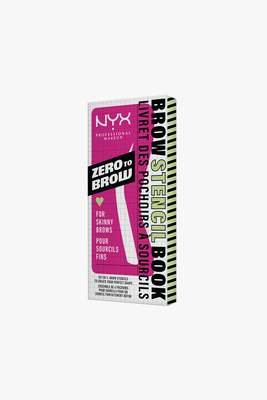 Zero to brow stencil for skinny brows