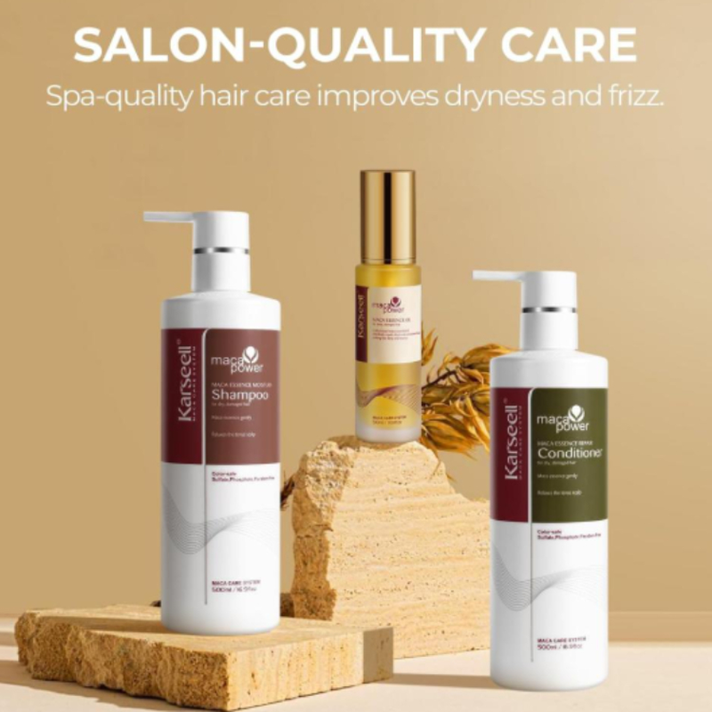 Karseell collagen hair care set shampoo conditioner hair oil dry damaged hair 50, , medium-null