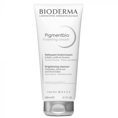 Bioderma pigmentbio foaming cream, brightening cleanser for dark spots& sensitive skin 200ml, , medium