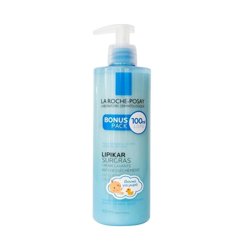 La roche-posay lipikar surgras anti-dryness cream wash 400 ml and gift 350 ml-null