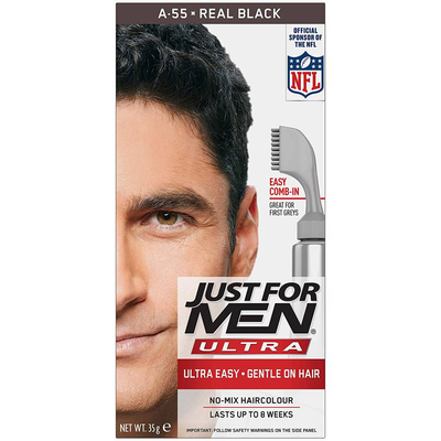 Just for men a-55 real black hair color, , medium