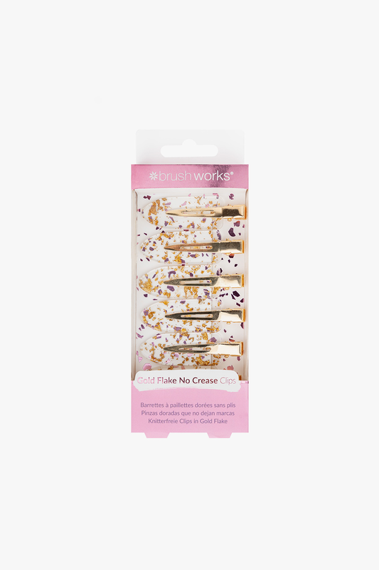 Gold flake no crease clips, , medium-null