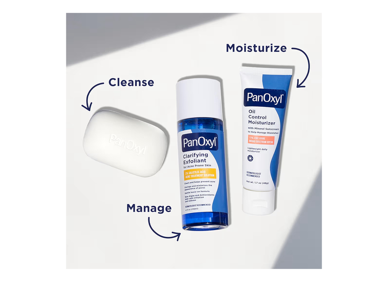 Panoxyl clarifying exfoliant with 2% salicylic acid, bha liquid exfoliant for face-null