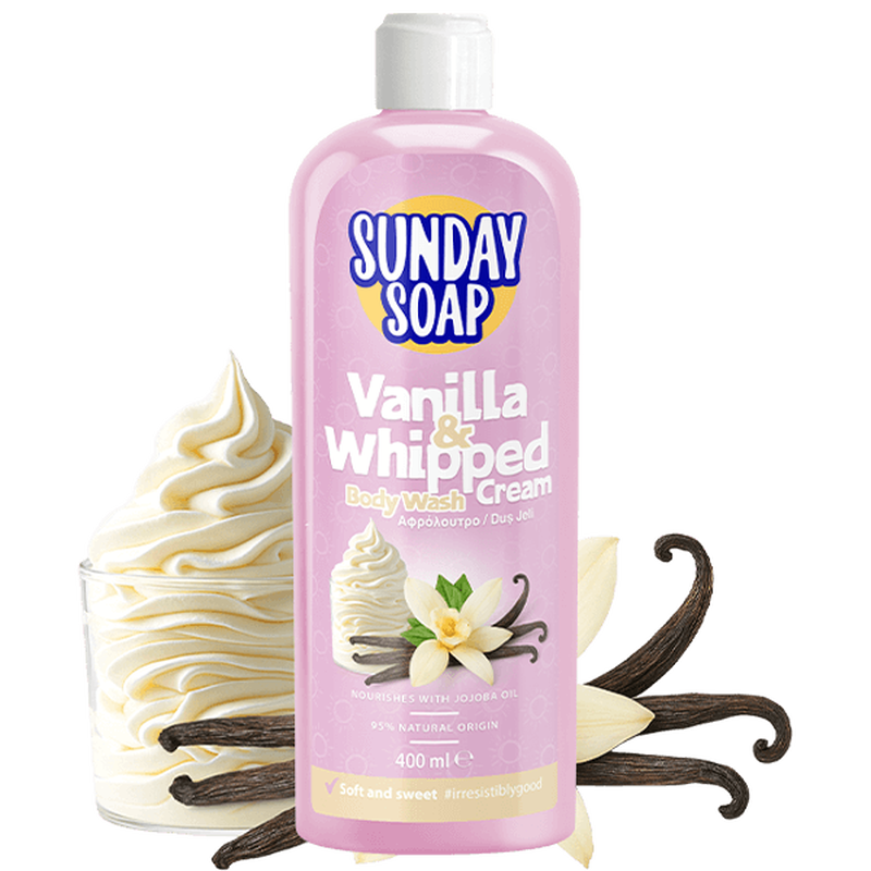 Vanilla & whipped cream body wash (sweet treats collection)-null