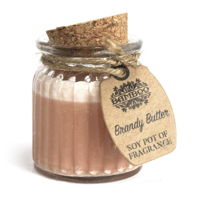 Fragrance candle - brandy butter soy pot, , medium