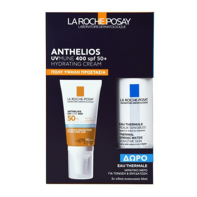 La roche posay anthelios SPF50+ hydrating cr 50ml&thermal water 50ml gift set, , medium