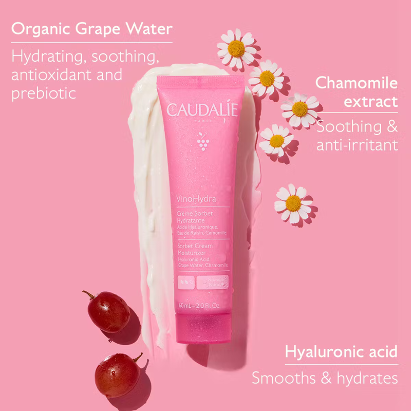 Caudalie vinohydra sorbet cream moisturizer normal skin 60ml-null