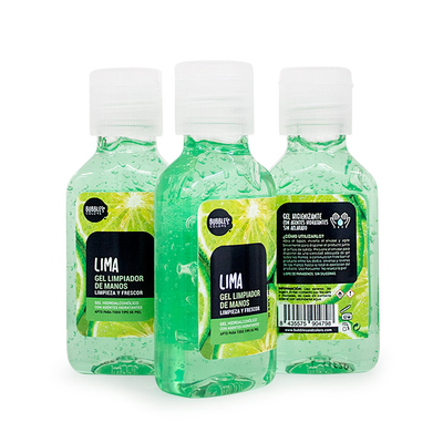 Hand sanitiser hydrogel lime 100ml, , medium