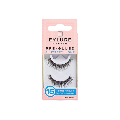 Eylure pre-glued fluttery light 1 pair no.160, , medium