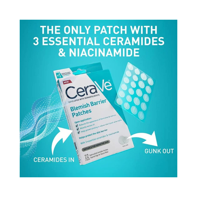 Cerave blemish barrier patches 22pcs, , medium-null