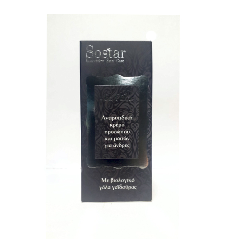 Sostar "the milk" anti-ageing face & eye cream with organic donkey milk for men 50ml-null