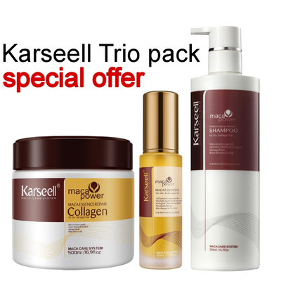 Karseell trio pack (hair mask,moisture shampoo, moroccan argan oil),  Karseell trio pack (hair mask,moisture shampoo, moroccan argan oil), , medium