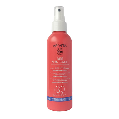 Apivita bee sun safe ενυδατικό spray ελαφριάς υφής για πρόσωπο & σώμα SPF30 200ml, , medium