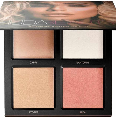 Huda beauty 3d highlighter palette, , medium