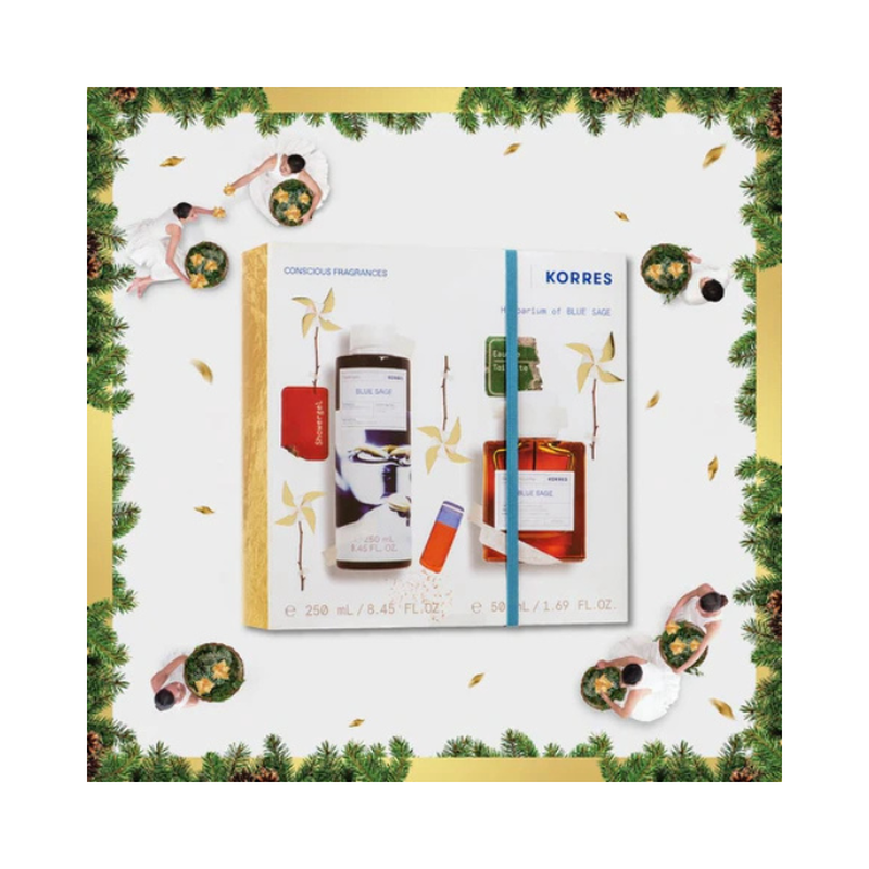 Korres fragrance set blue sage eau de toilette + showergel, , medium-null
