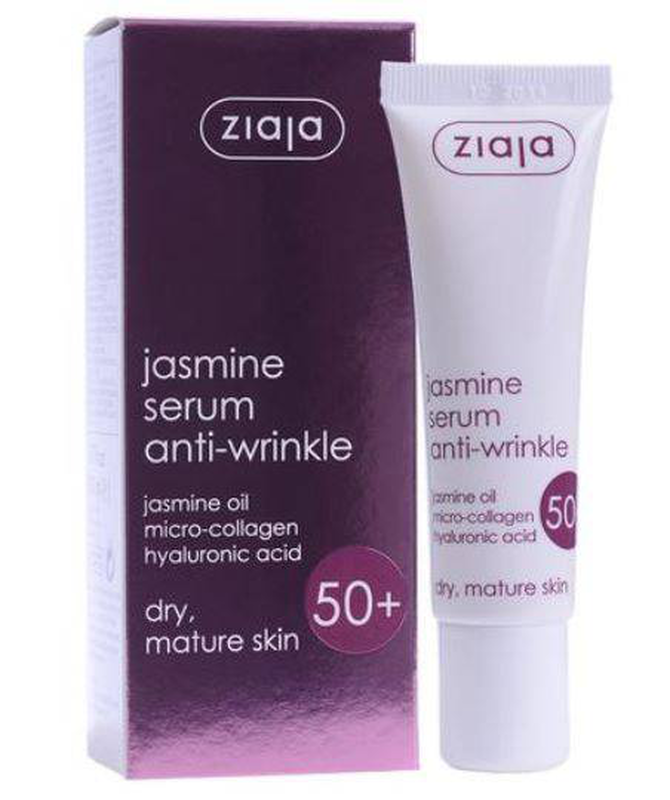 Ziaja jasmine serum anti- wrinkle, for dry- mature skin age 50+ 30ml-null