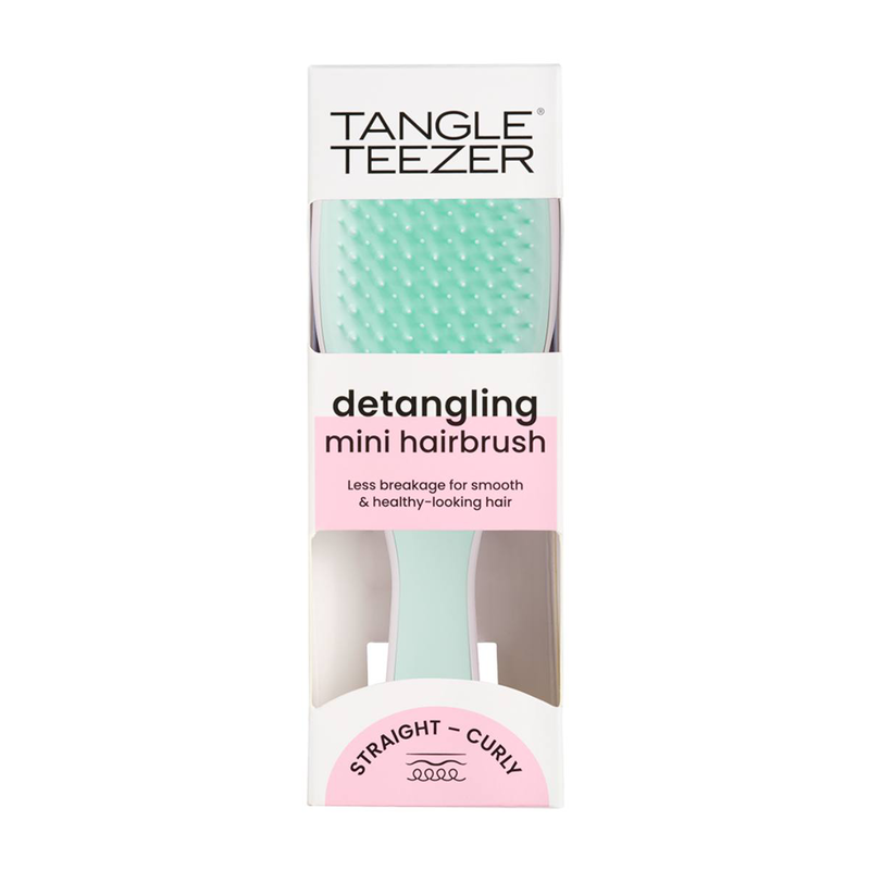 Tangled teezer the mini mint/ baby pink, hair brush, , medium-null
