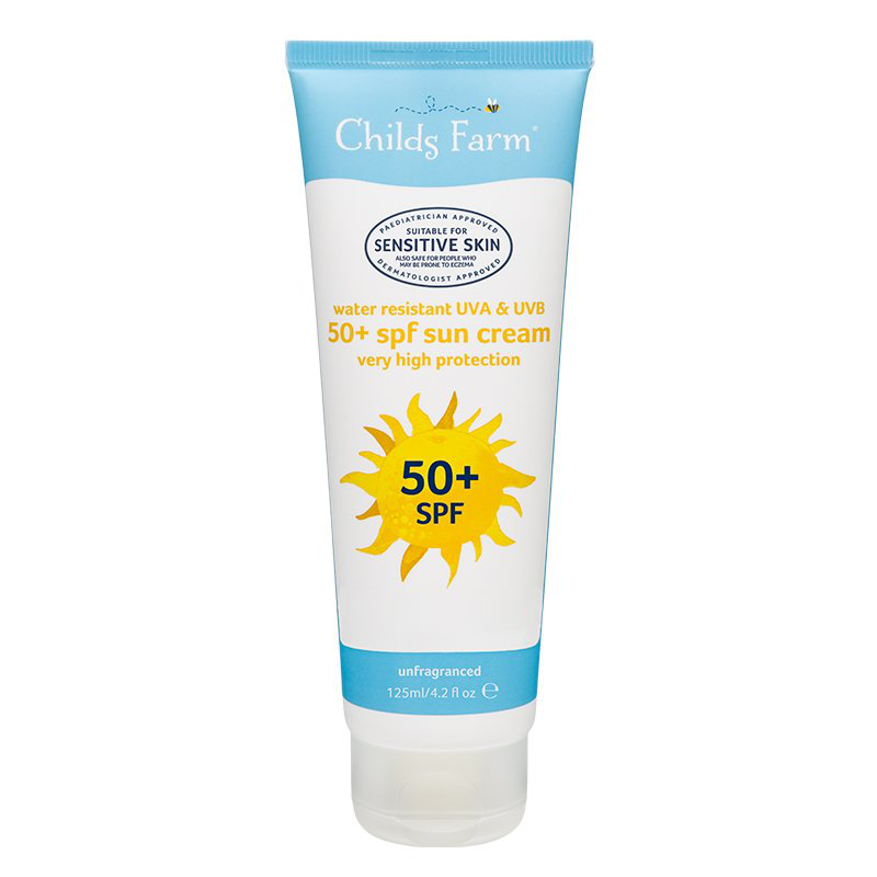 Product image: Childs farm SPF 50+ sun lotion cream, unfragranced, 125ml-null
