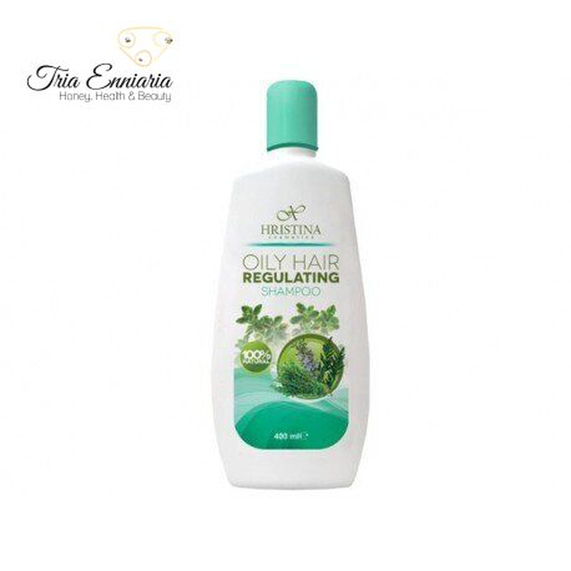 Shampoo regulating oily hair, 400 ml, hristina, , medium image number null