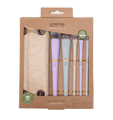 Beter natural fiber make up brush set, , medium