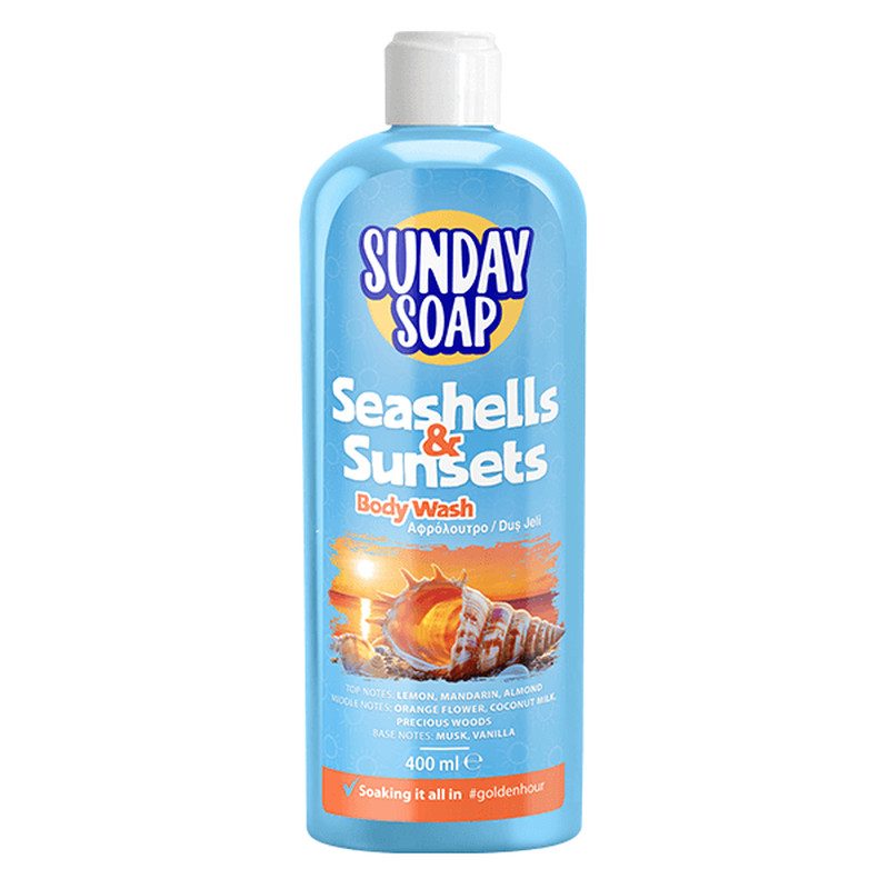 Seashells & sunsets body wash (beach collection)-null
