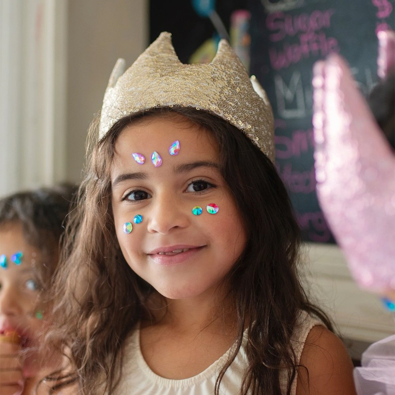 Crystals face stickers, , medium image number null